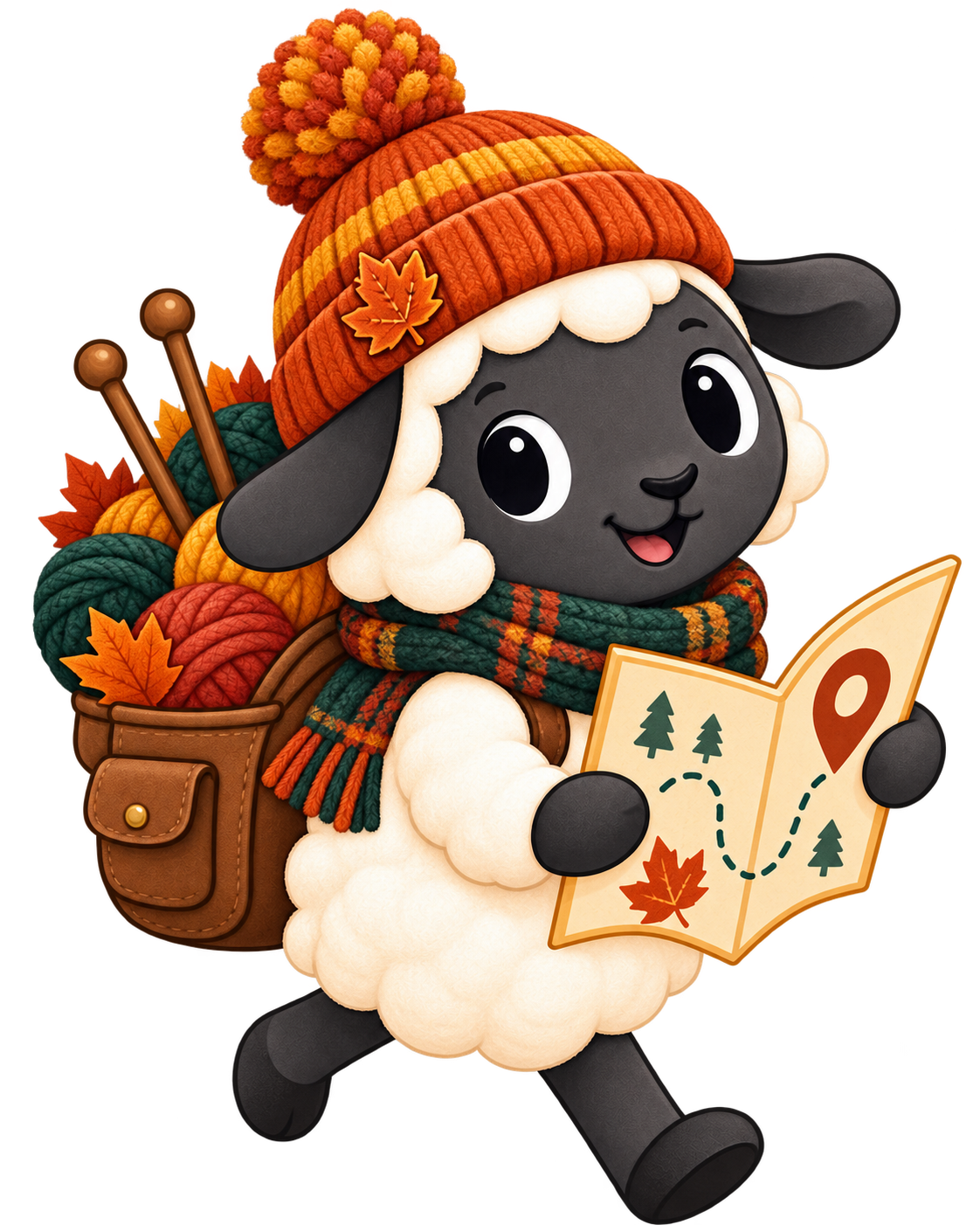 Scout, The Yarn Scout mascot